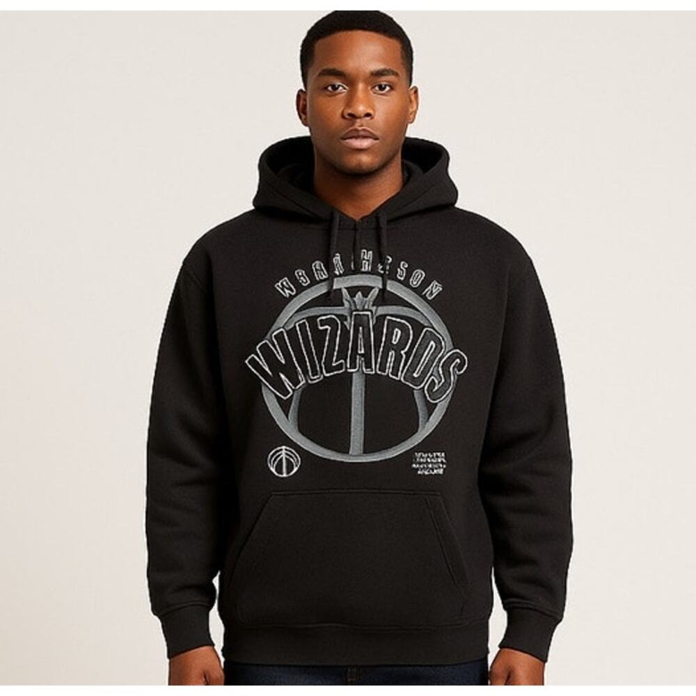 NBA Washington Wizards Black Hoodie XL Men’s Graphic Sweatshirt NWTOT